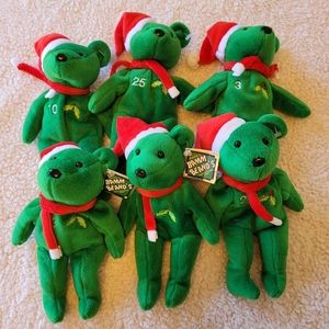 Christmas MLB Bennie baby collection